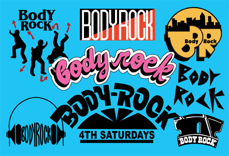 Body Rock logos & flyer